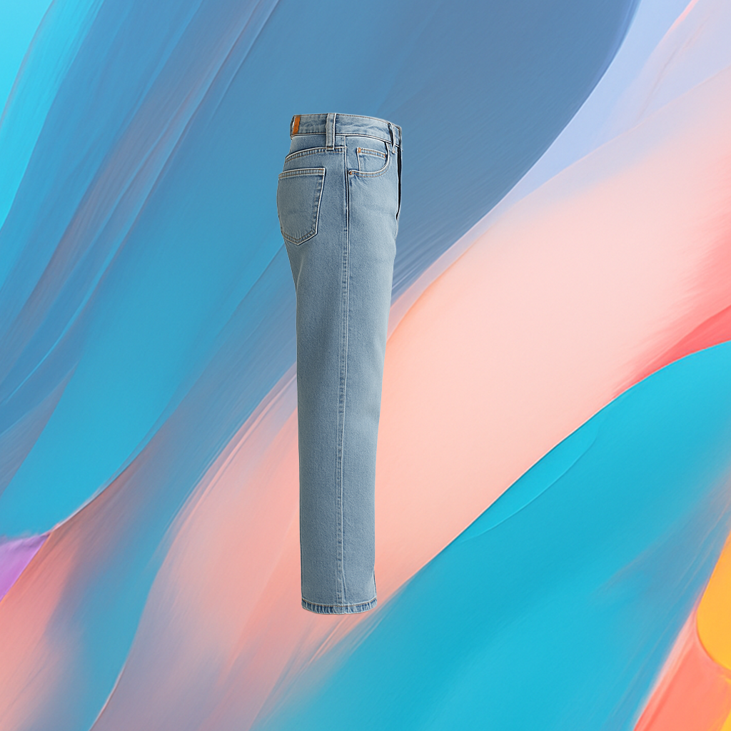The25x “Rivertown Shadow” Unisex Light Blue Denim Jeans - Image 4
