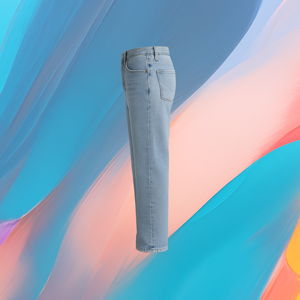 The25x “Rivertown Shadow” Unisex Light Blue Denim Jeans - Image 3