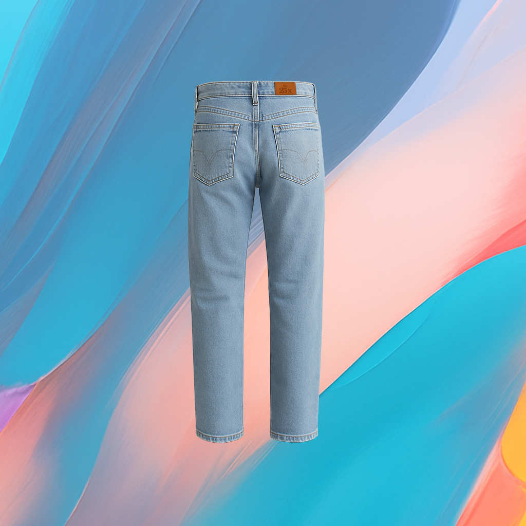 The25x “Rivertown Shadow” Unisex Light Blue Denim Jeans - Image 2