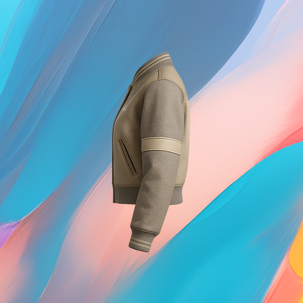 The25x Sandstone Varsity Jacket - Image 4