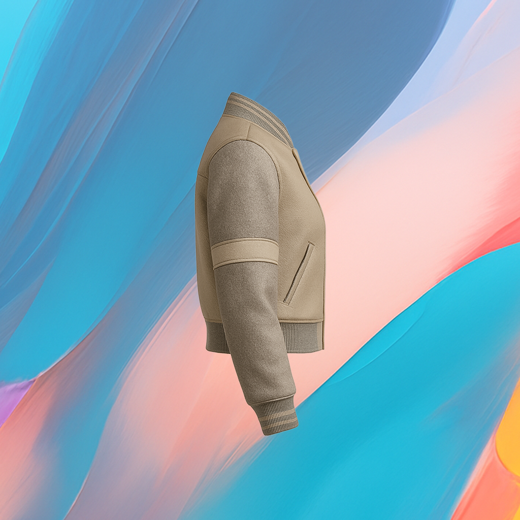 The25x Sandstone Varsity Jacket - Image 3