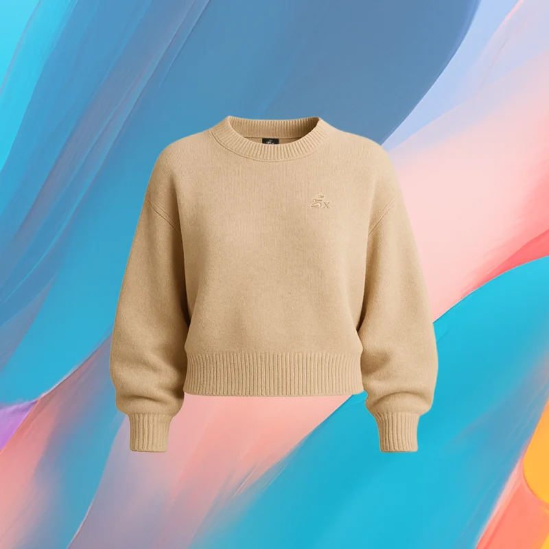 The25x “Rivertown Shadow” Women’s Cropped Knit Sweater