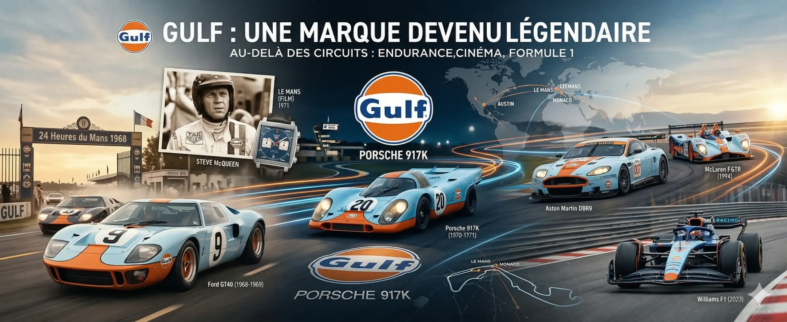 Gulf : une marque devenue légendaire dans le sport automobile