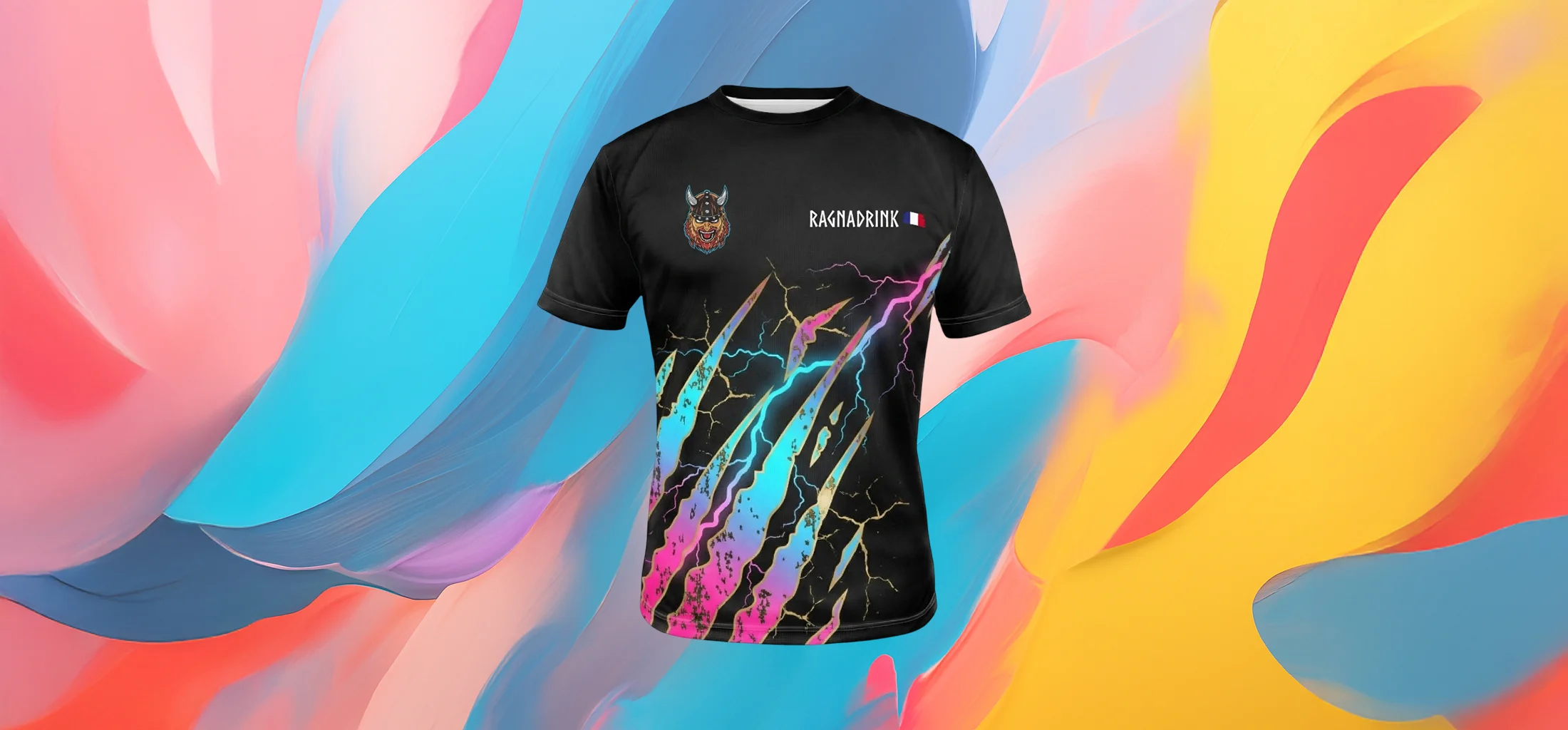SkoleToon's Neon Graphic Tee Ragna