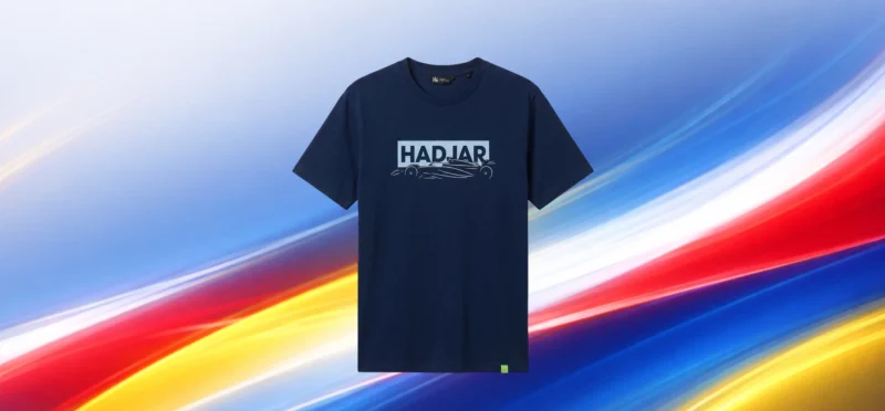 Hadjar Graphic Car T-shirt – Navy