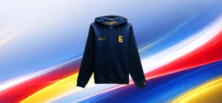 Isack Hadjar High School Zip Hoodie – Navy