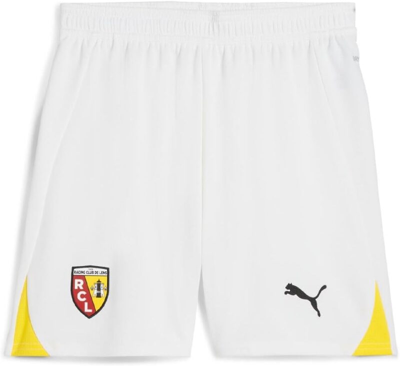 PUMA RC Lens Short Blanc/Jaune Garçon 2024/25