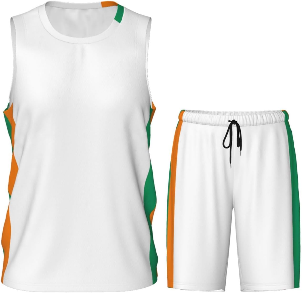 Uniforme de basket-ball pour homme - Imprimé drapeau de la Côte d'Ivoire - Maillot de basket-ball à séchage rapide - Pour sports et entraînements d'équipe - Image 4