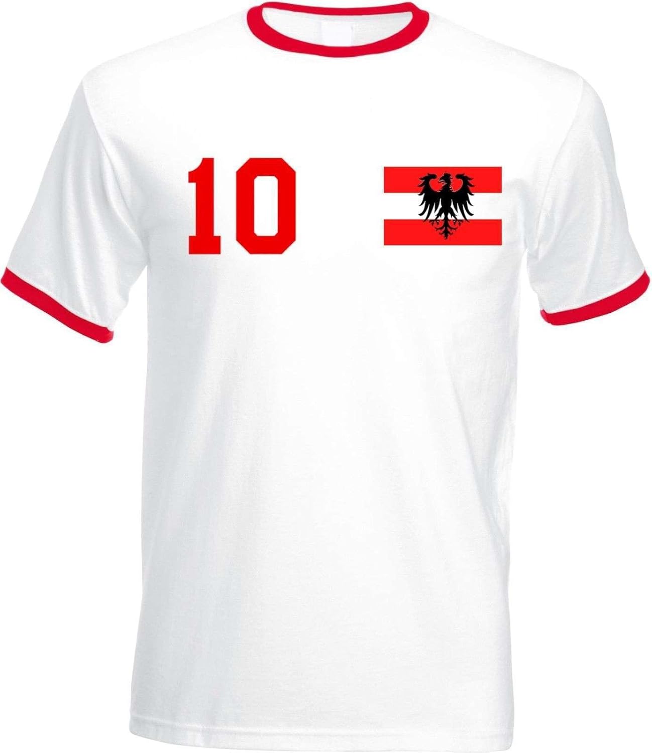 T-Shirt Homme Maillot de Football Autriche avec Nom et Numéro Personnalisés
