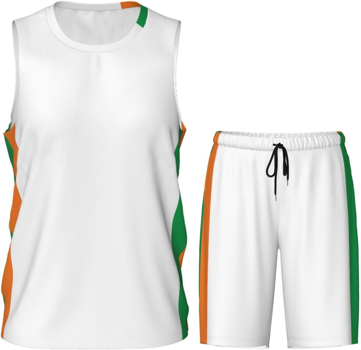 Uniforme de basket-ball pour homme - Imprimé drapeau de la Côte d'Ivoire - Maillots de basket-ball à séchage rapide - Pour sports et entraînements d'équipe - Image 4