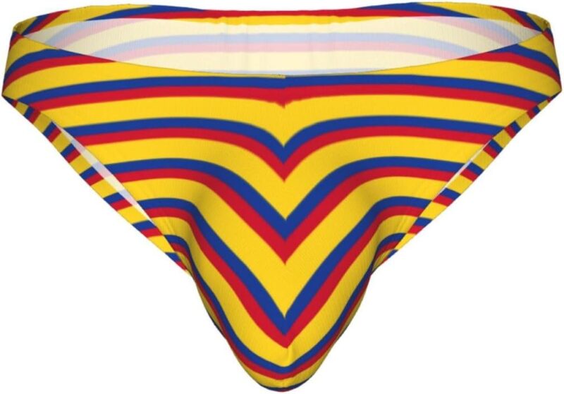 Maillot de bain pour homme imprimé drapeau de la Colombie - Slip de bain respirant et extensible - Léger - Pour les vacances