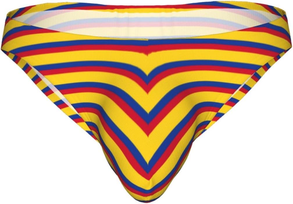 Maillot de bain pour homme imprimé drapeau de la Colombie - Slip de bain respirant et extensible - Léger - Pour les vacances