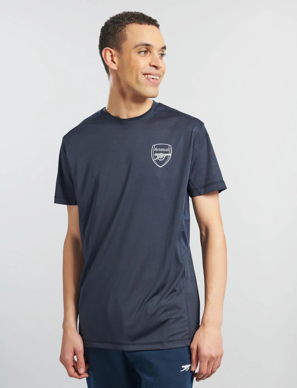 Arsenal F.C. T-shirt gris pour homme – Arsenal officiel Arsenal Football Poly Top - Image 2