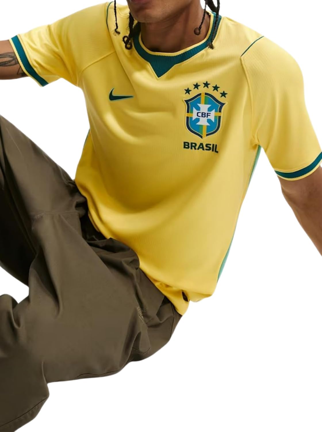 Nike Brazil National Team Dri-fit Stadium Away T-Shirt Homme (Lot de 1) - Image 3