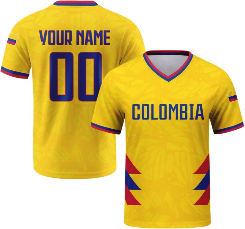 Personnalisable Maillot de Football rétro avec nom et numéro, Tenue d'équipe Street Mixte Homme et Femme, Uniforme Sport pour Supporters de Football internationaux