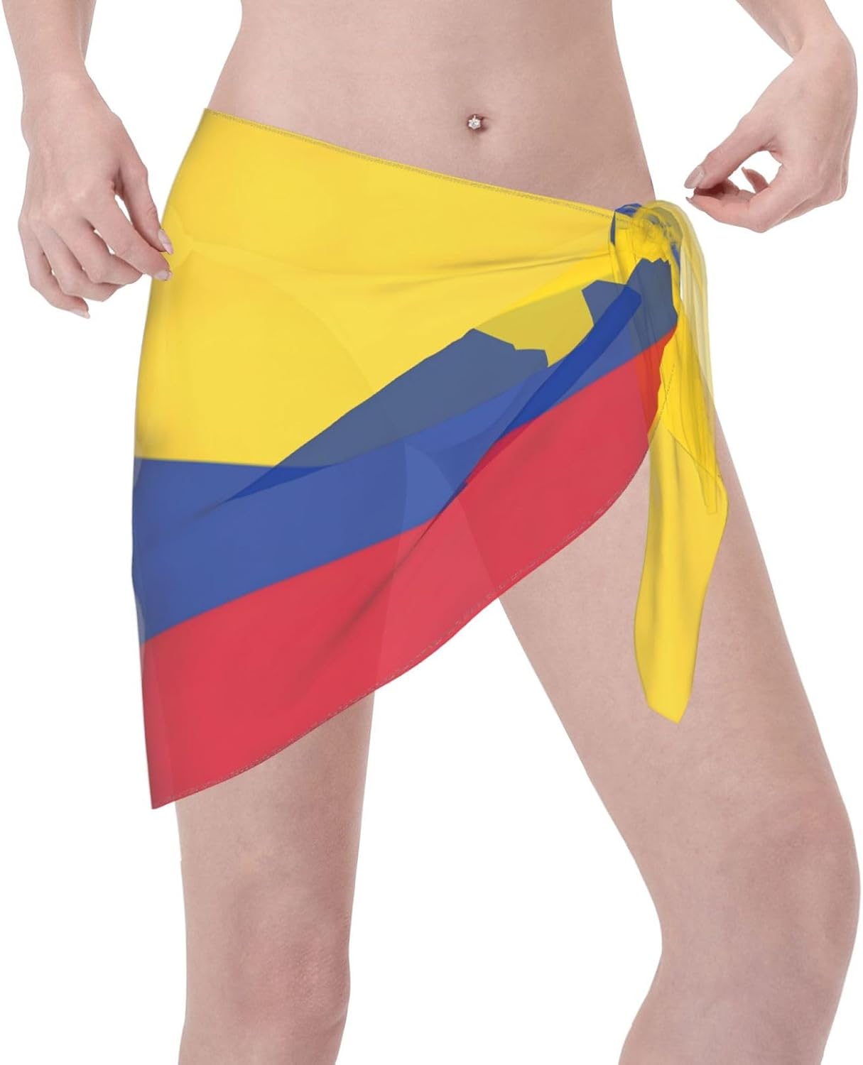Paréo d'été imprimé drapeau de la Colombie pour femme - Image 3
