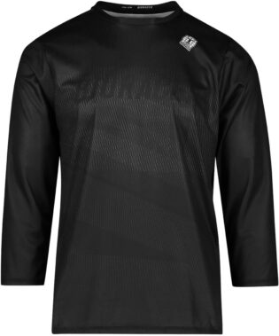 Bioracer Off-Road Maillot de Cyclisme VTT/Gravel mi-Saison pour Homme, Noir, Manches Trois-Quarts, Tissu Respirant et résistant, Taille XS