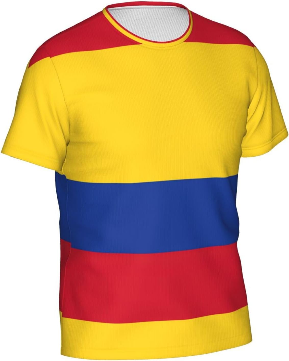 Drapeau de la Colombie - Coupe moderne - T-shirt pour homme - Confortable - Col rond - Manches courtes - Vêtements de voyage doux - Image 3