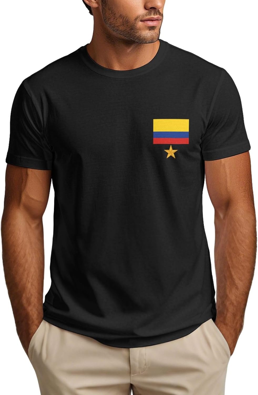 Maillot Colombie 2026 1 étoile - T-Shirts de Supporters de Football colombiens