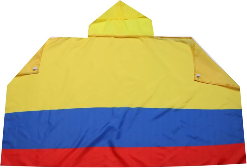 AZ FLAG Drapeau Colombie 150x90 cm - Cape Drapeau Colombien 100% Polyester Avec Manches Intégrées - Body Flag 80g