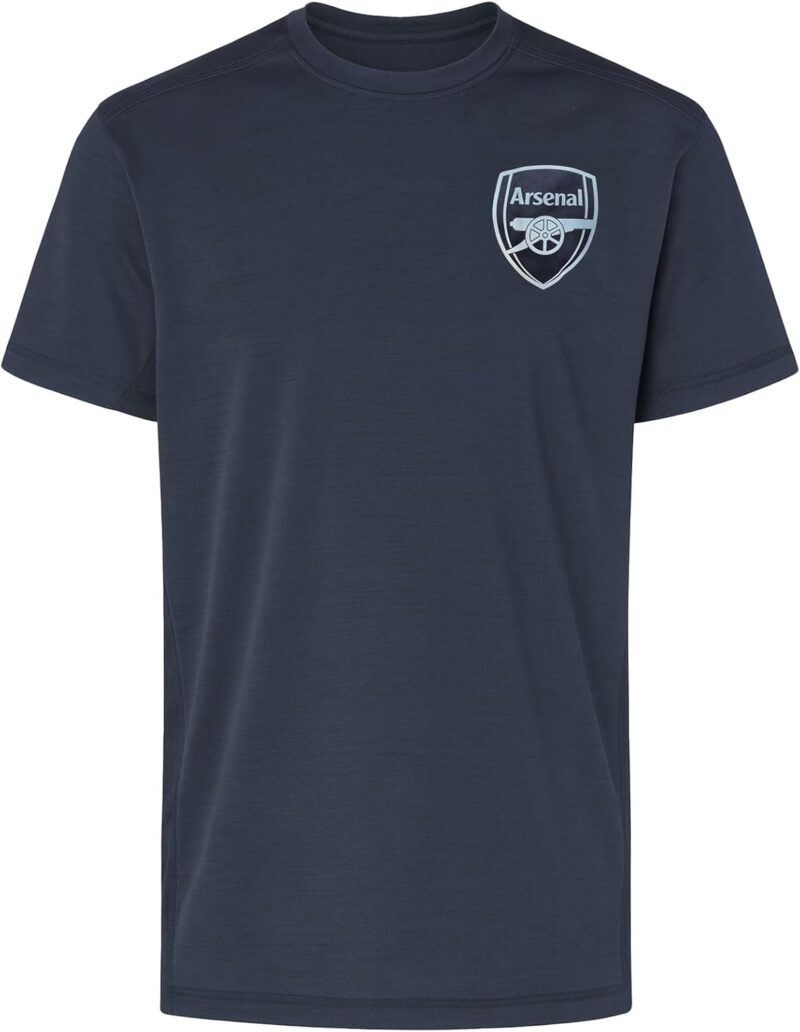 Arsenal F.C. T-shirt gris pour homme – Arsenal officiel Arsenal Football Poly Top