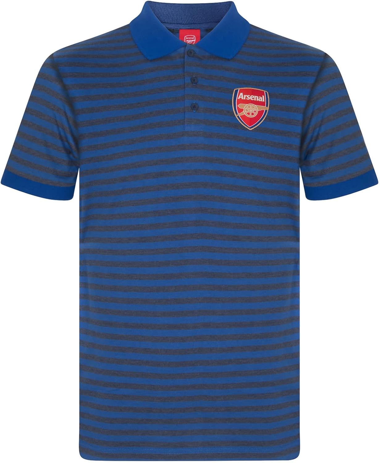 Arsenal FC Officiel - Polo thème Football -Homme- à Fils Teints/Rayures chinées