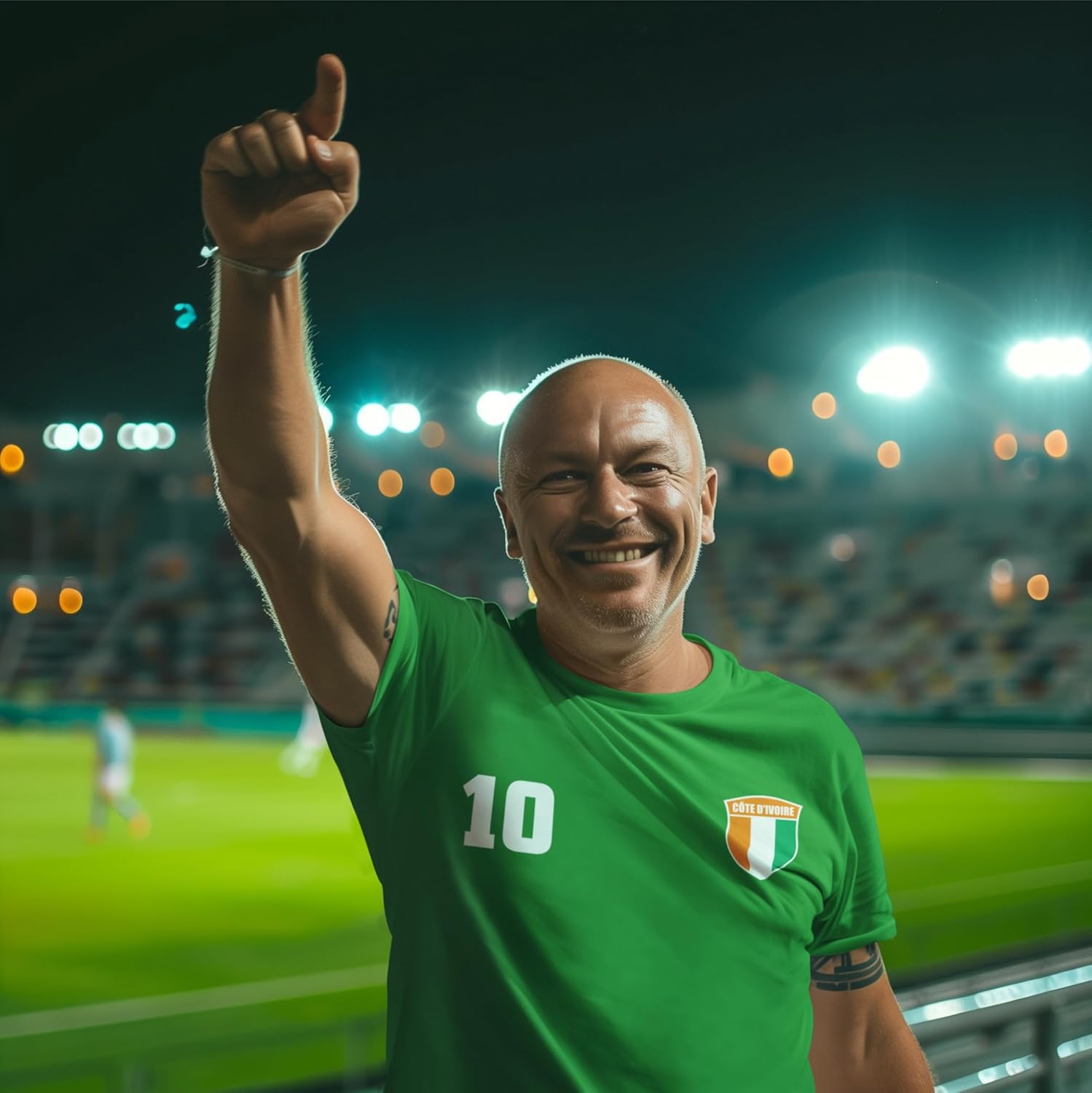 T Shirt pour Hommes Personnalisé | Maillot de Foot Côte D'Ivoire 2026 | Cadeau Football Home - Image 3