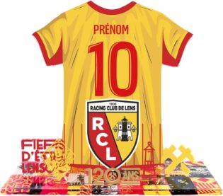 718Ap1IUHmL._AC_SL1500_.jpg Kit Maillot Personnalisable RC Lens – Nom & Numéro au Choix | Produit sous Licence Officielle – Édition 120 Ans | Cadeau Supporter Sang & Or | Décoration Supporters – Fabriqué en France