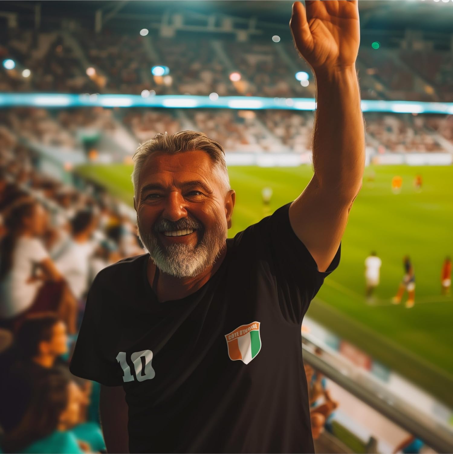 T Shirt pour Hommes Personnalisé | Maillot de Foot Côte D'Ivoire 2026 | Cadeau Football Home - Image 2
