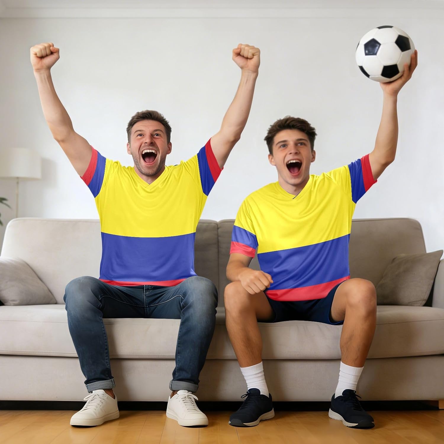 Maillot de football en tissu extensible pour fans de sport, coupe classique, évacuation de l'humidité, pour toutes les morphologies - Image 3