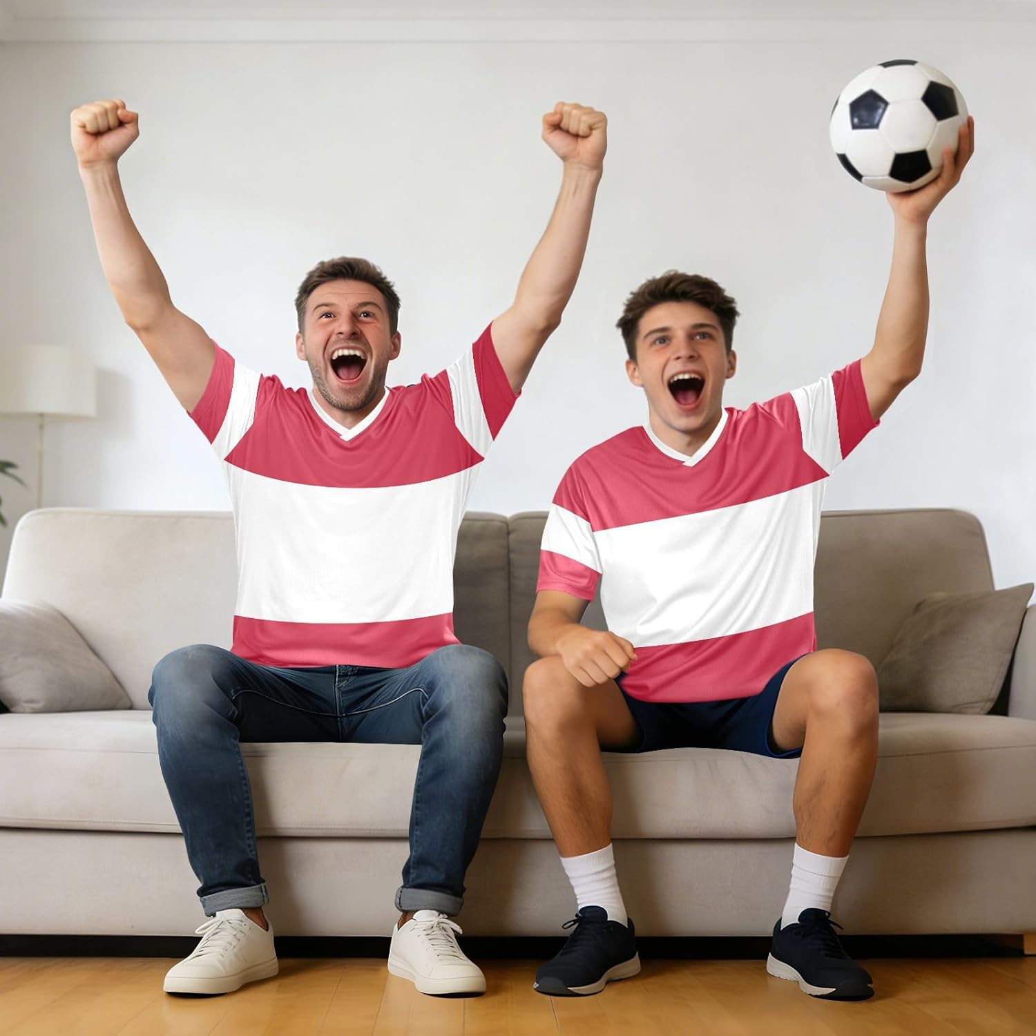 Maillot de football en tissu extensible pour fans de sport, coupe classique, évacuation de l'humidité, pour toutes les morphologies - Image 3