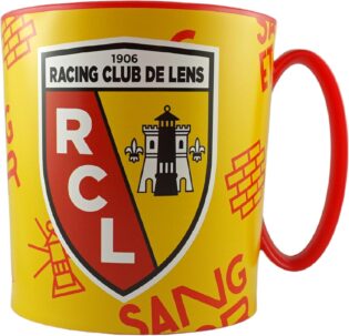 71aLYIoeRL._AC_SL1500_.jpg Mug incassable Micro ondable - Collection officielle Racing Club de Lens - 350 ml