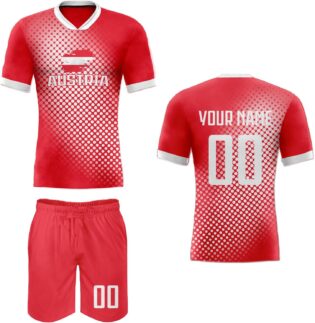 71iHH3RjMCL._AC_SL1500_.jpg Ensemble maillot de football pour hommes, femmes, adolescents, enfants - Nom et numéro personnalisés - T-shirt de football - Cadeau pour les fans d'équipe nationale