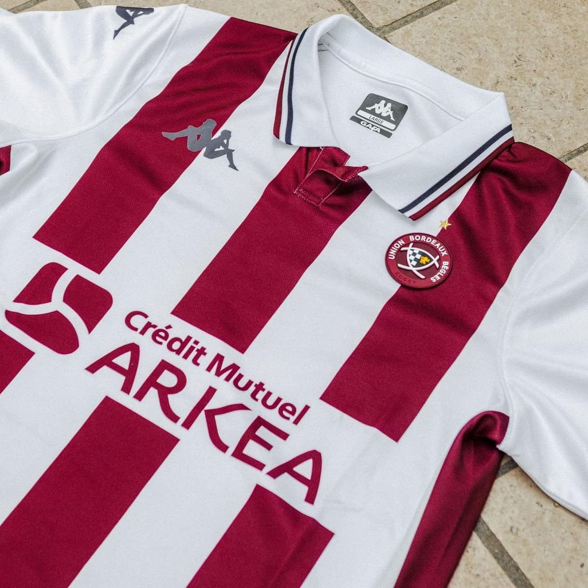 Maillot Kombat Away UBB Blanc/Bordeaux Homme - Image 2