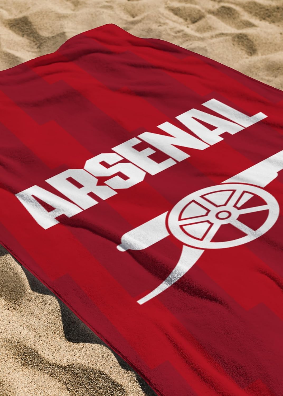 Serviette Officielle Arsenal FC Character World | Toucher Ultra Doux, Motif Lightning | Idéale pour la Maison, Le Bain, la Plage et la Piscine | Taille Unique 75 cm x 150 cm | 100% Coton - Image 2