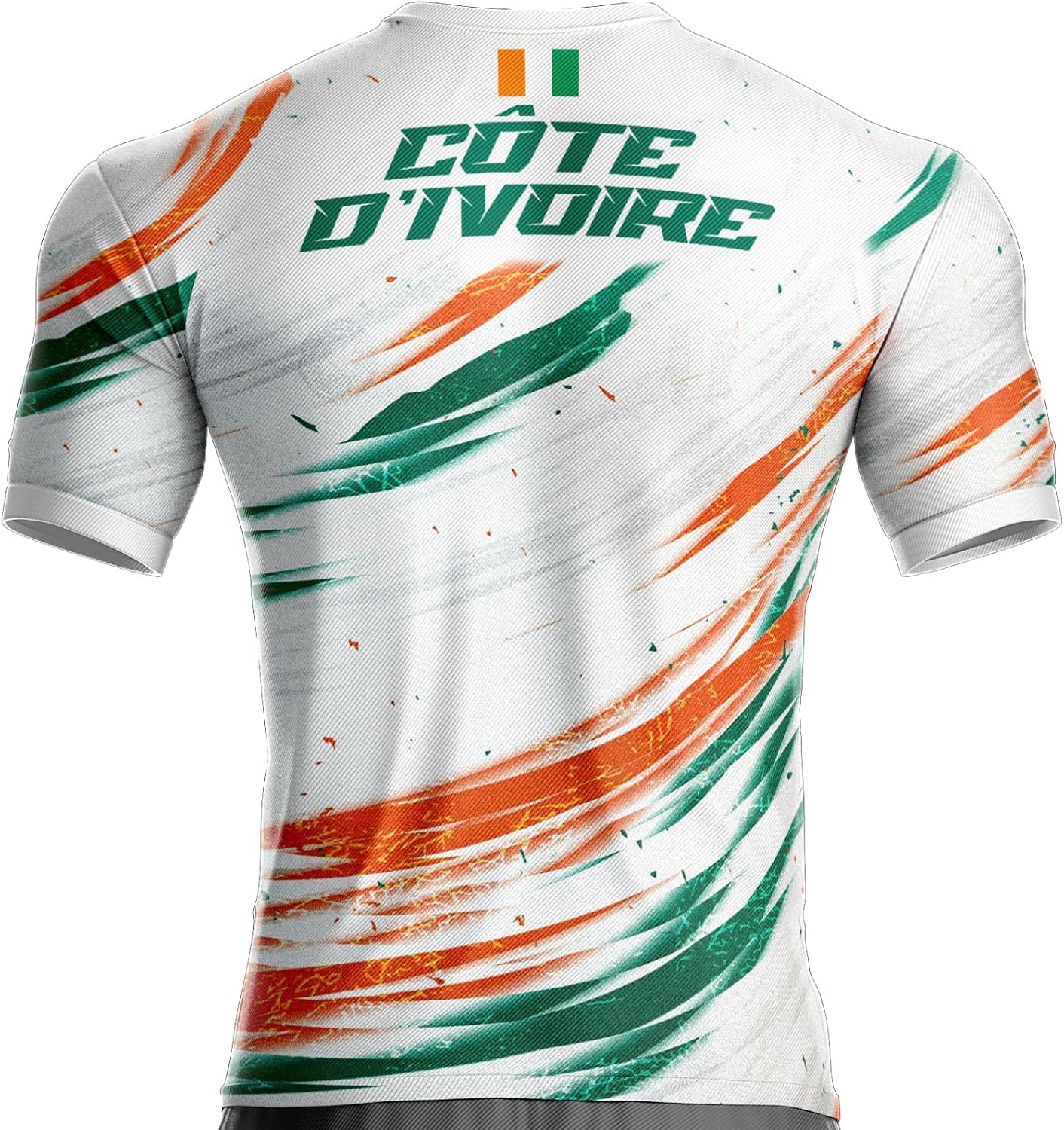 Maillot Côte D'Ivoire Football CI-910 Drapeau ivoirien - Image 2