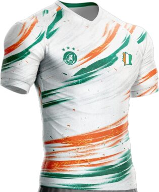 Maillot Cote D'Ivoire Football CI-810 Drapeau ivoirien