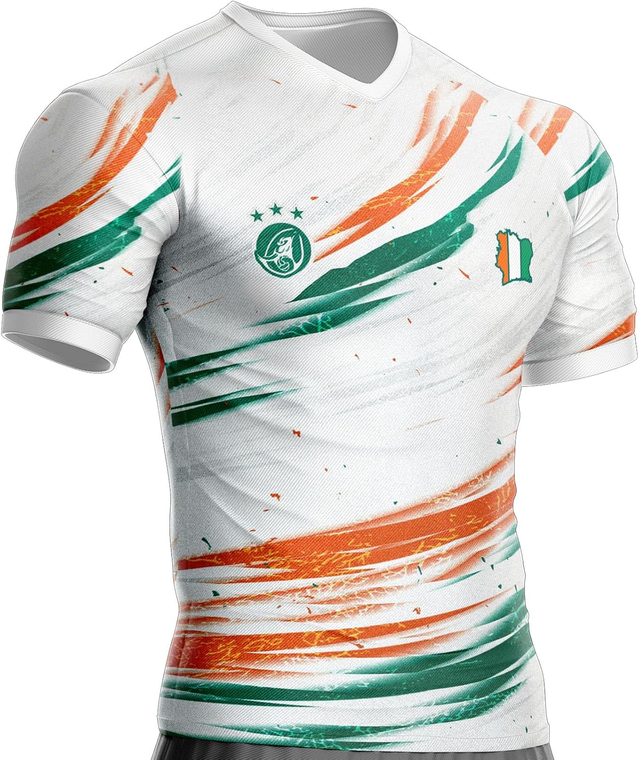 Maillot Côte D'Ivoire Football CI-910 Drapeau ivoirien - Image 2