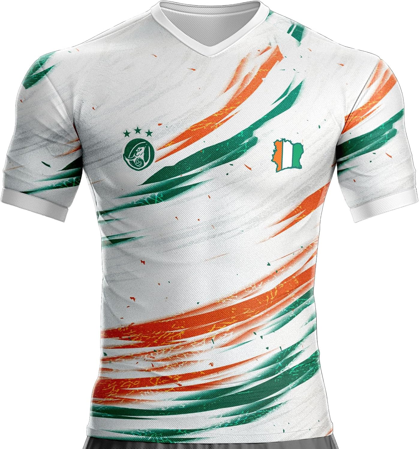 Maillot Côte D'Ivoire Football CI-910 Drapeau ivoirien - Image 3