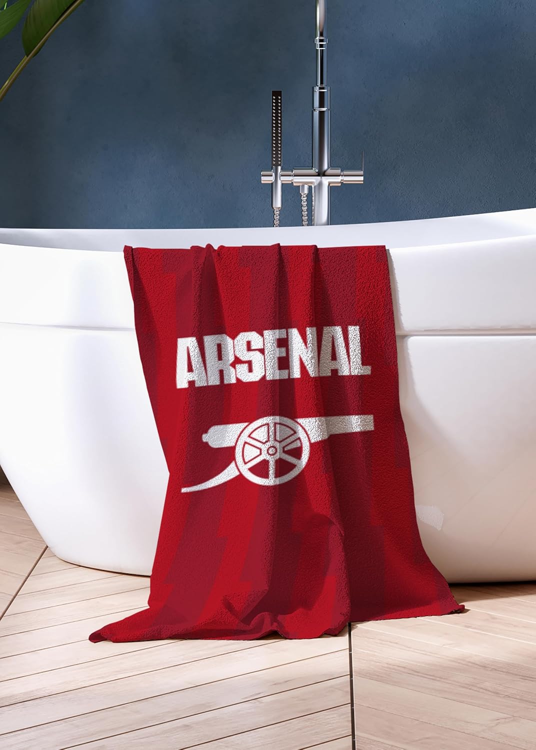 Serviette Officielle Arsenal FC Character World | Toucher Ultra Doux, Motif Lightning | Idéale pour la Maison, Le Bain, la Plage et la Piscine | Taille Unique 75 cm x 150 cm | 100% Coton - Image 3