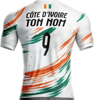 Maillot Côte D'Ivoire Football CI-910 Drapeau ivoirien