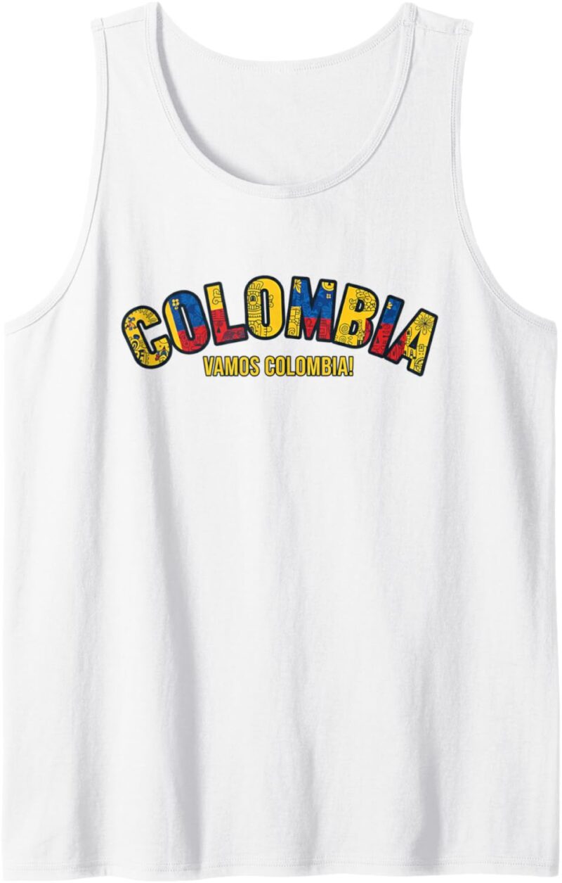 Maillot de Supporter de Football 2026 Colombie Vamos Colombie Débardeur