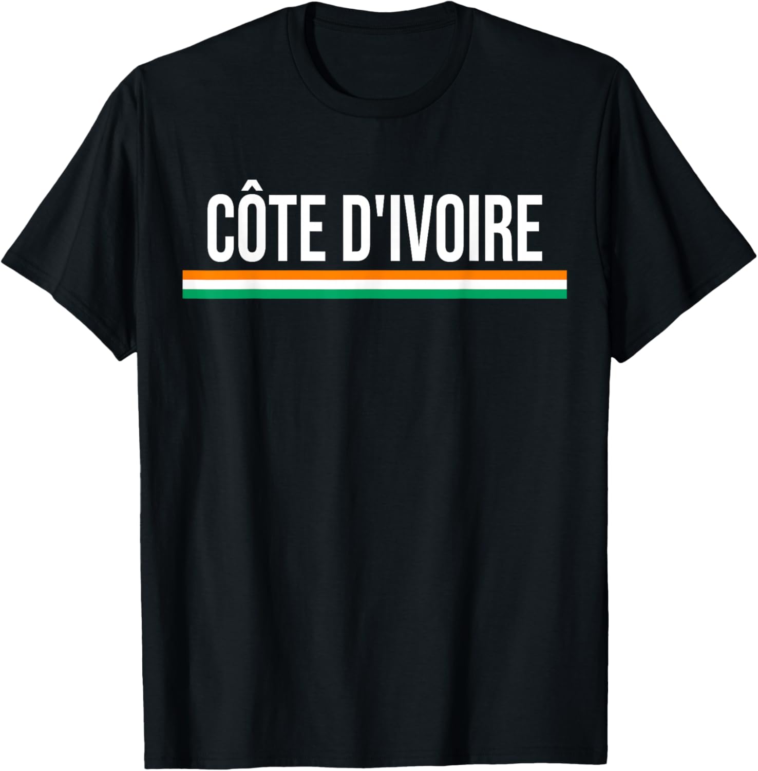 Maillot de football avec drapeau de la côte ivoire T-Shirt