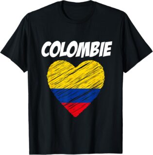 Colombie shirt Love Flag j'aime Colombie drapeau tshirt T-Shirt