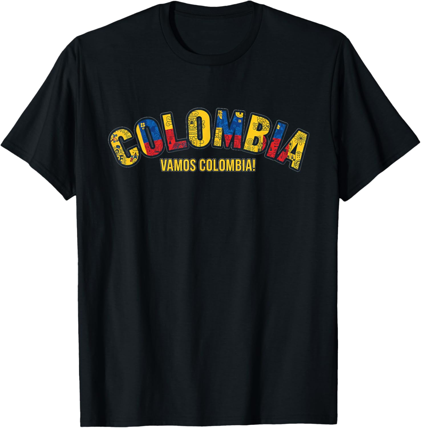 Maillot de Supporter de Football 2026 Colombie Vamos Colombie T-Shirt