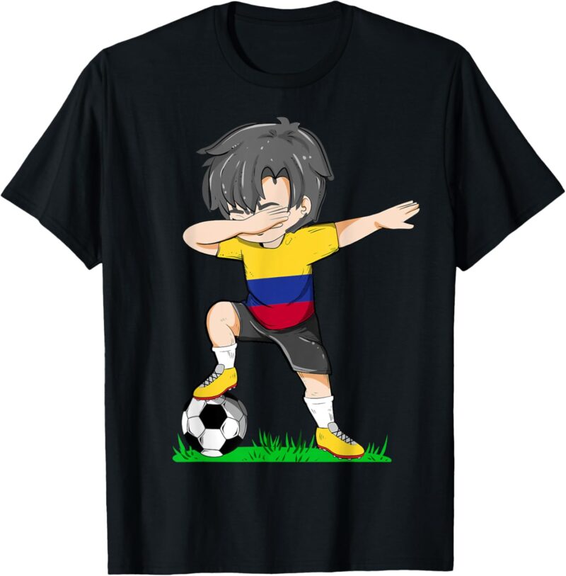 Maillot de football Colombie Drapeau Colombie Football Garçon Homme T-Shirt