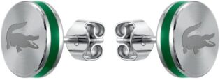 41KgMnS8xAL._AC_SL1000_.jpg Lacoste Clous d'oreilles pour Homme Collection LACOSTE BASELINE disponible en version noire ou argentée