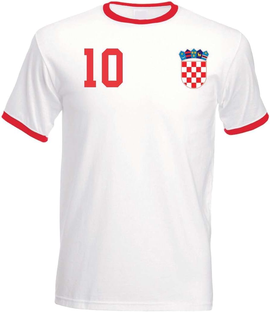 T-Shirt Homme Maillot de Football Croatie avec Nom et Numéro Personnalisés - Image 2