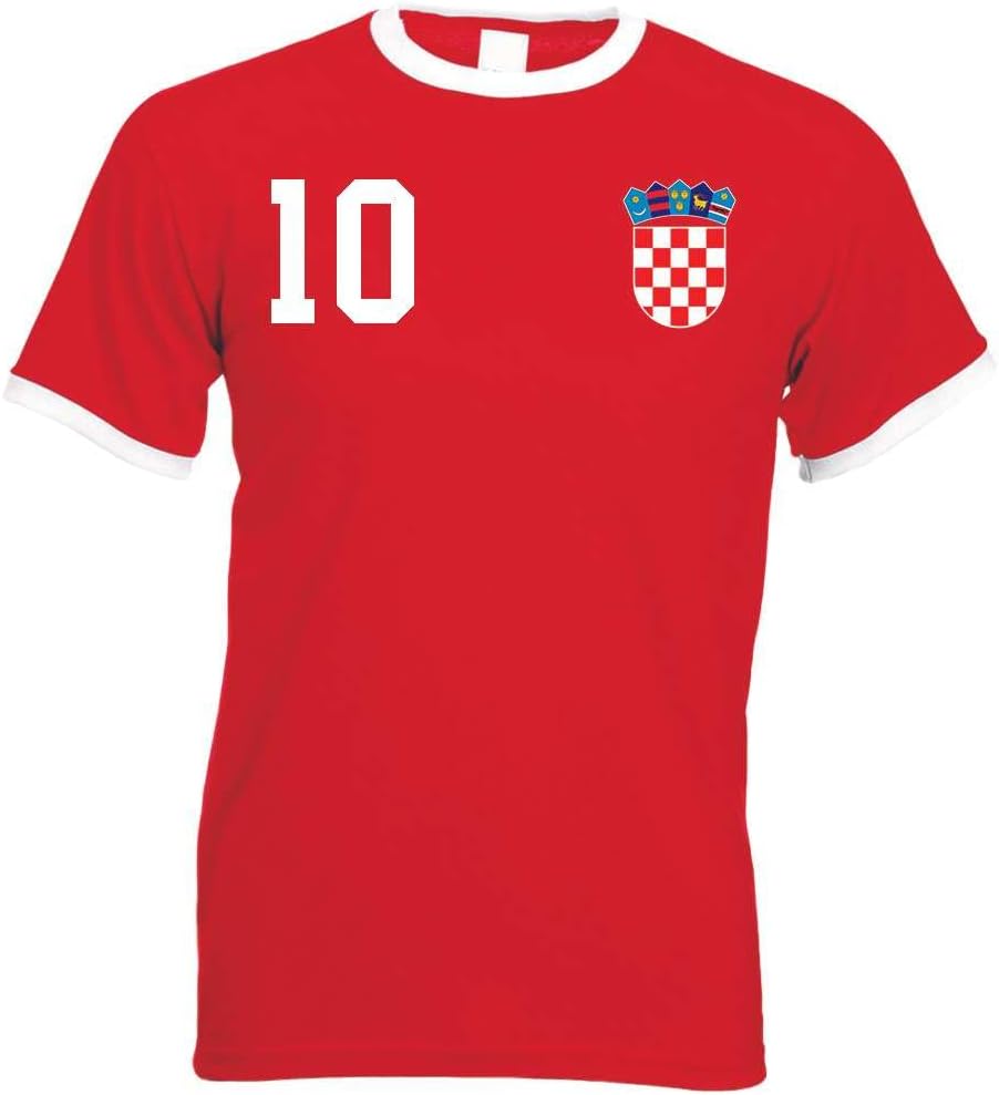 T-Shirt Homme Maillot de Football Croatie avec Nom et Numéro Personnalisés - Image 2