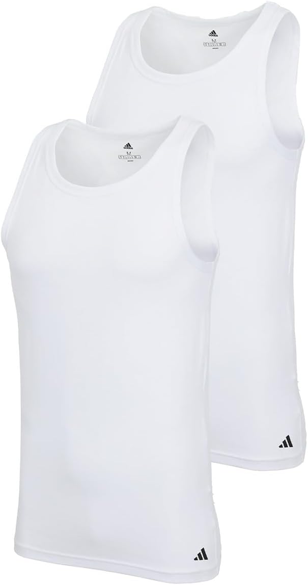 Adidas Adidas Herren Unterwäsche Ergonomic Tank Top (2pk) - Active Flex Cotton Ergonomic Tricot Homme